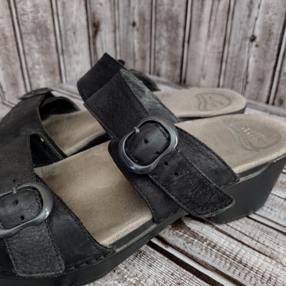 Dansko | "Sophie" Black Strappy Sandals Sz 10 - Picture 5 of 11